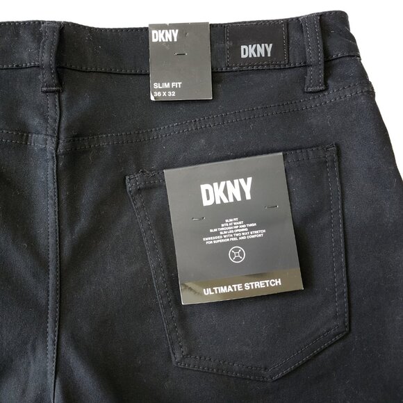 NWT DKNY Stanton Slim fit Jeans Mens 36x32 Black - Picture 6 of 9